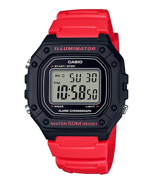 นาฬิกา Casio STANDARD DIGITAL รุ่น W-218H-4BV ของแท้ รับประกัน1ปี
