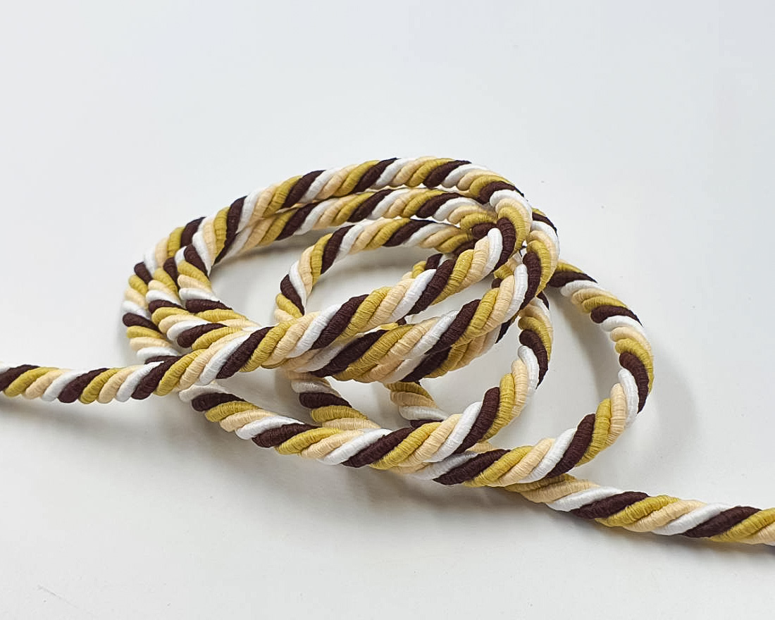 เชือกเกลียว สีน้ำตาล ขนาด 5 mm. (N161)