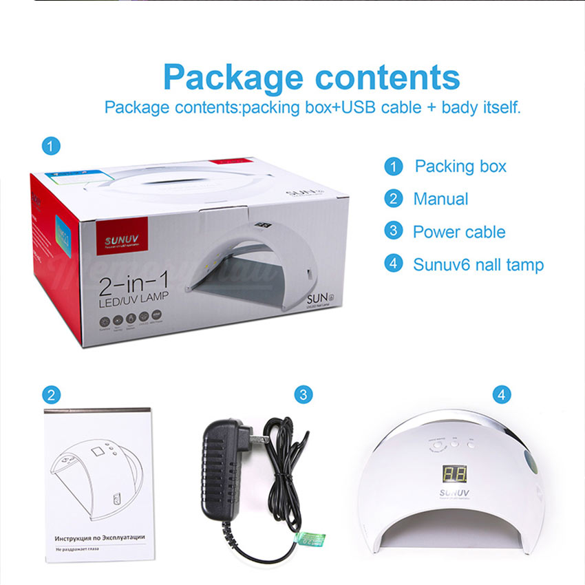  LED SUN 6, เครื่องอบเจล LED SUN 6, เครื่องอบเจล LED SUN, เครื่องอบเจล LED, เครื่องอบเจล, เครื่องอบสีเจล
