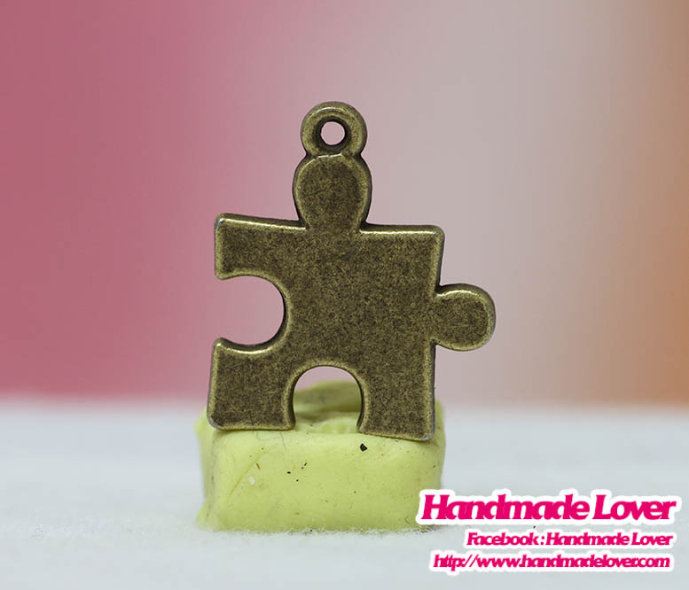 จี้,ตัวห้อยซิป จิ๊กซอ ขนาด 22*19 มม.