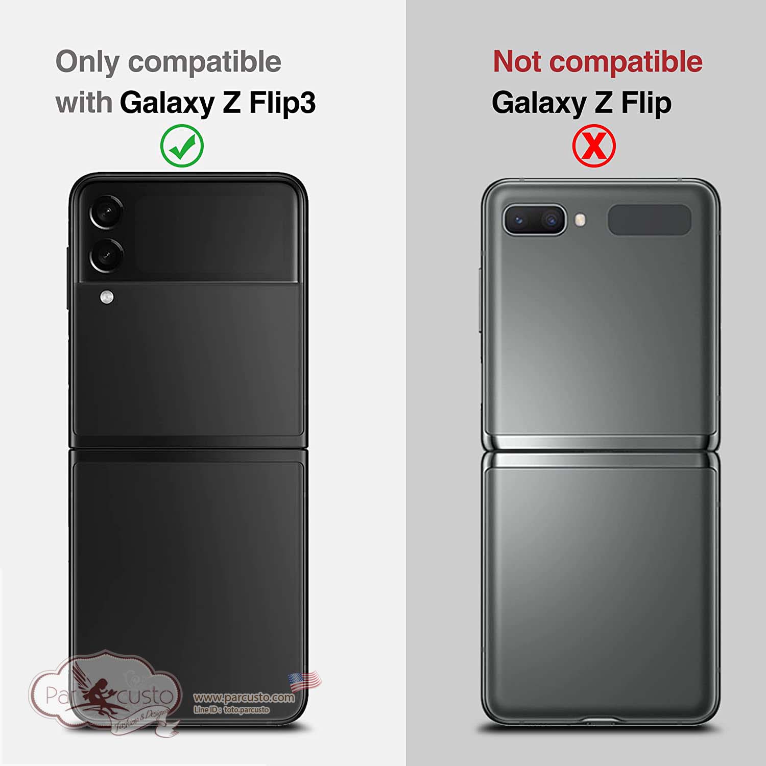 เคสกันกระแทก Samsung Galaxy Z Flip 3 จาก X-FOUR [Pre-order USA]