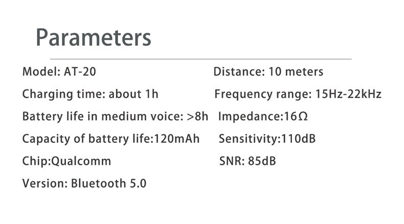 ขาย SMABAT AT-20 หูฟังไร้สายแบบคล้องคอรองรับ Bluetooth5.0 ประกันศูนย์ไทย