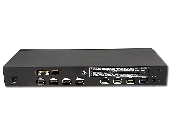 4x4 HDMI Matrix Switch with Remote Control and RS232