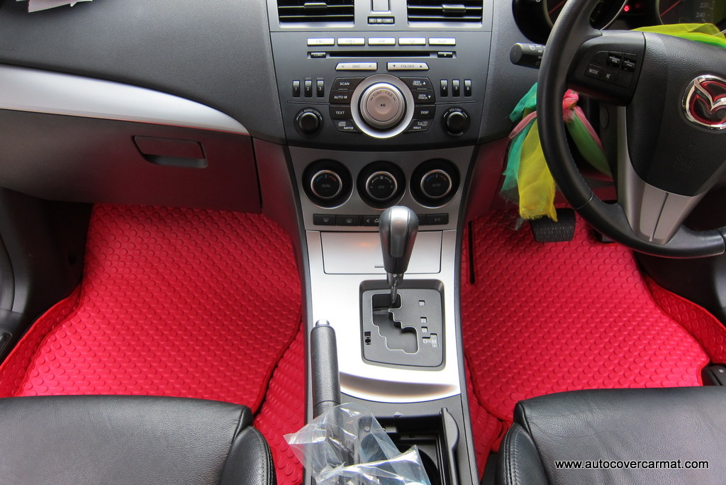 พรมปูพื้นรถยนต์ พรมกระดุม รถ MAZDA 3 (BL) 4-5 Door ปี 2011-2014 ชุดภายในห้องโดยสาร จำนวน 14 ชิ้น
