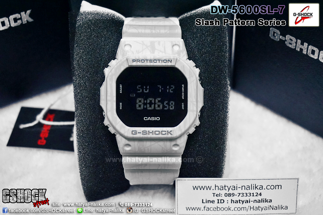 นาฬิกา คาสิโอ Casio G-Shock Limited Slash Pattern series รุ่น DW-5600SL-7