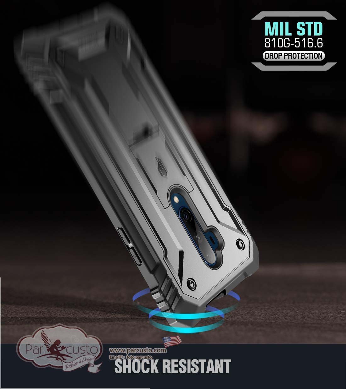 เคสกันกระแทก OnePlus 7T Pro [REVOLUTION] จาก POETIC [Pre-order USA]