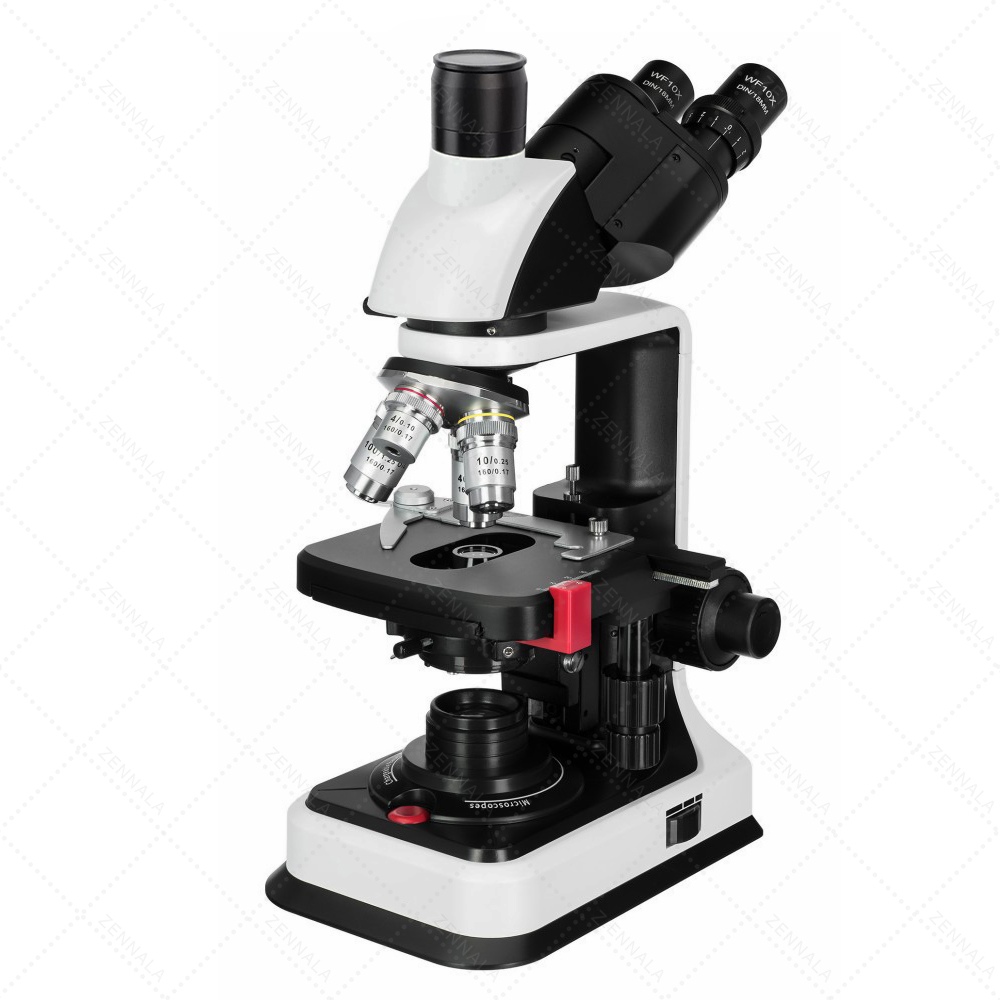 กล้องจุลทรรศน์ 2 ตา Trinocular 2500x มีช่องต่อกล้อง ต่อจอเสริม รุ่น BX25