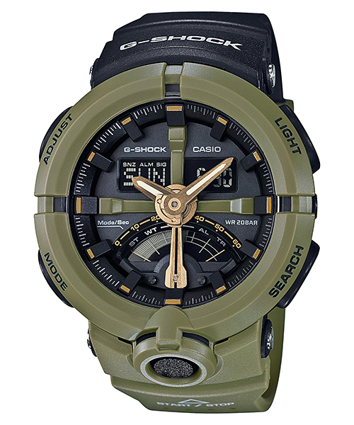 นาฬิกา Casio G-Shock GA-500P Punching pattern series รุ่น GA-500P-3A ของแท้ รับประกัน1ปี