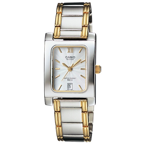 นาฬิกา คาสิโอ Casio BESIDE 3-HAND ANALOG รุ่น BEL-100SG-7A ของแท้ รับประกัน 1 ปี