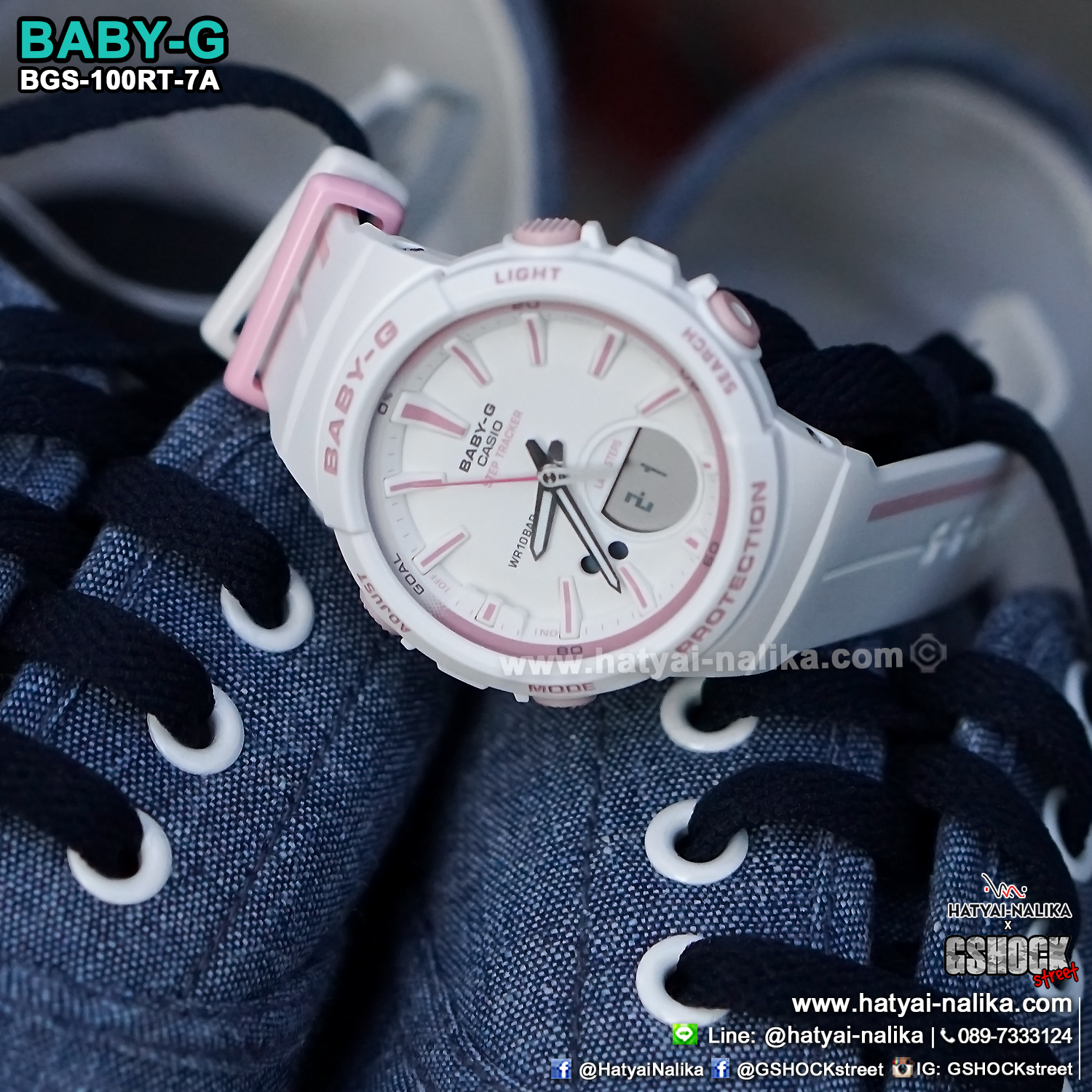 นาฬิกา Casio Baby-G for Running BGS-100RT Running Trendy series รุ่น BGS-100RT-7A ของแท้ รับประกัน1ปี