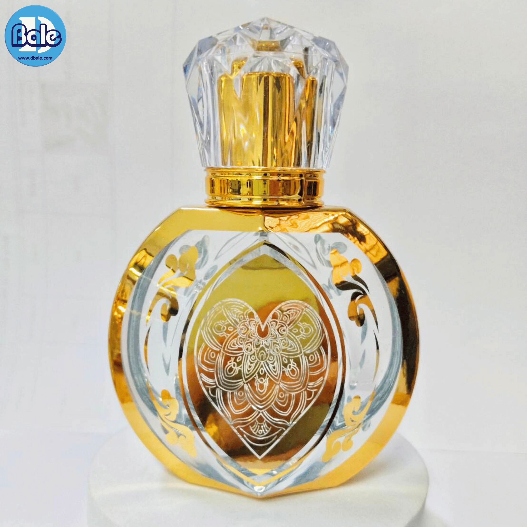 jpf185 50ml. ขวดแก้วน้ำหอมลวดลาย