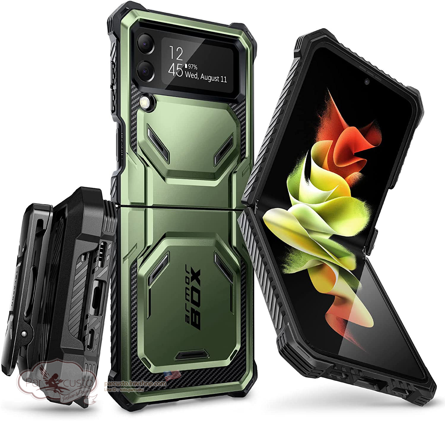 เคสกันกระแทก Samsung Galaxy Z Flip 4 5G [Armorbox] จาก i-Blason (Pre-order USA)