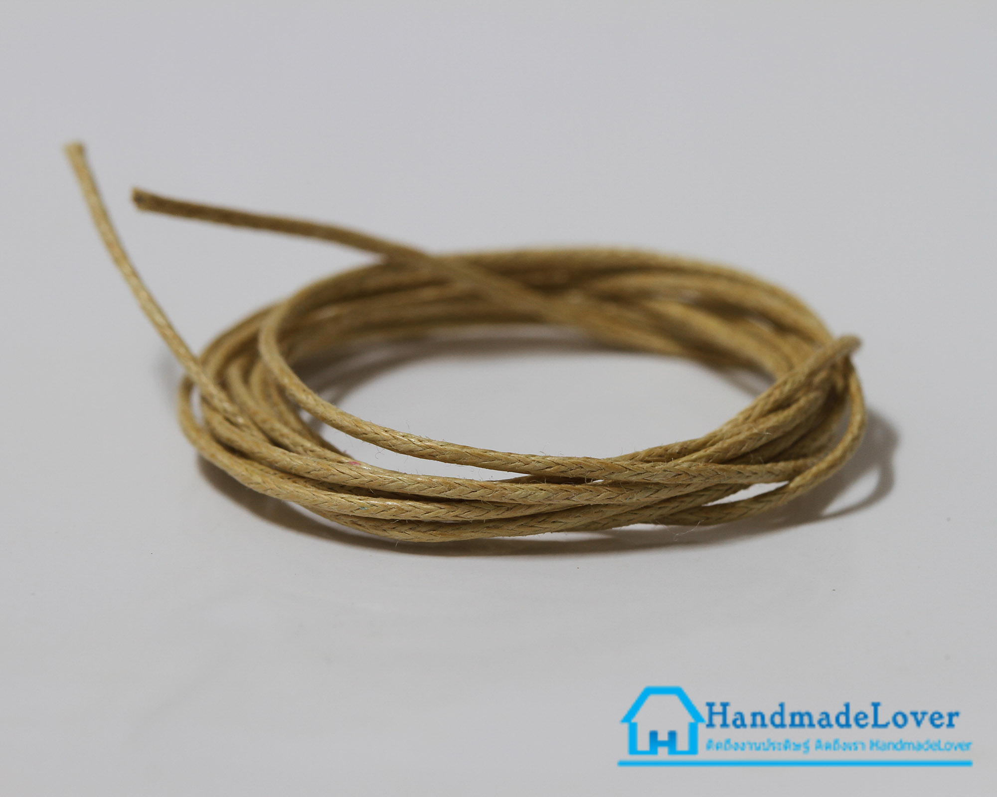 เชือกคอตตอน ขนาด 1 mm. สีกากี
