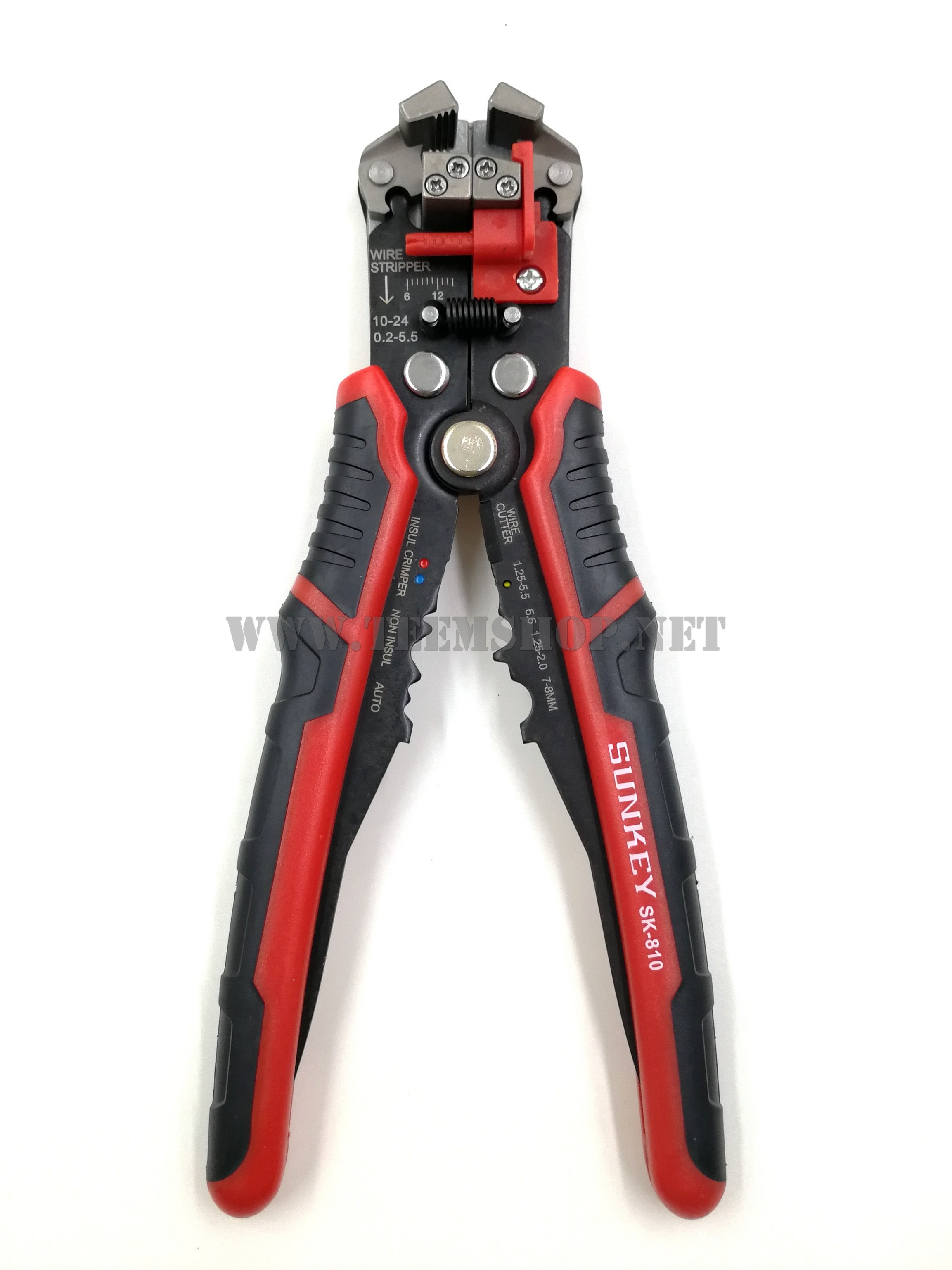 SUNKEY คีมปอกสายออโต้ ย้ำสาย SK-810 Made in Taiwan