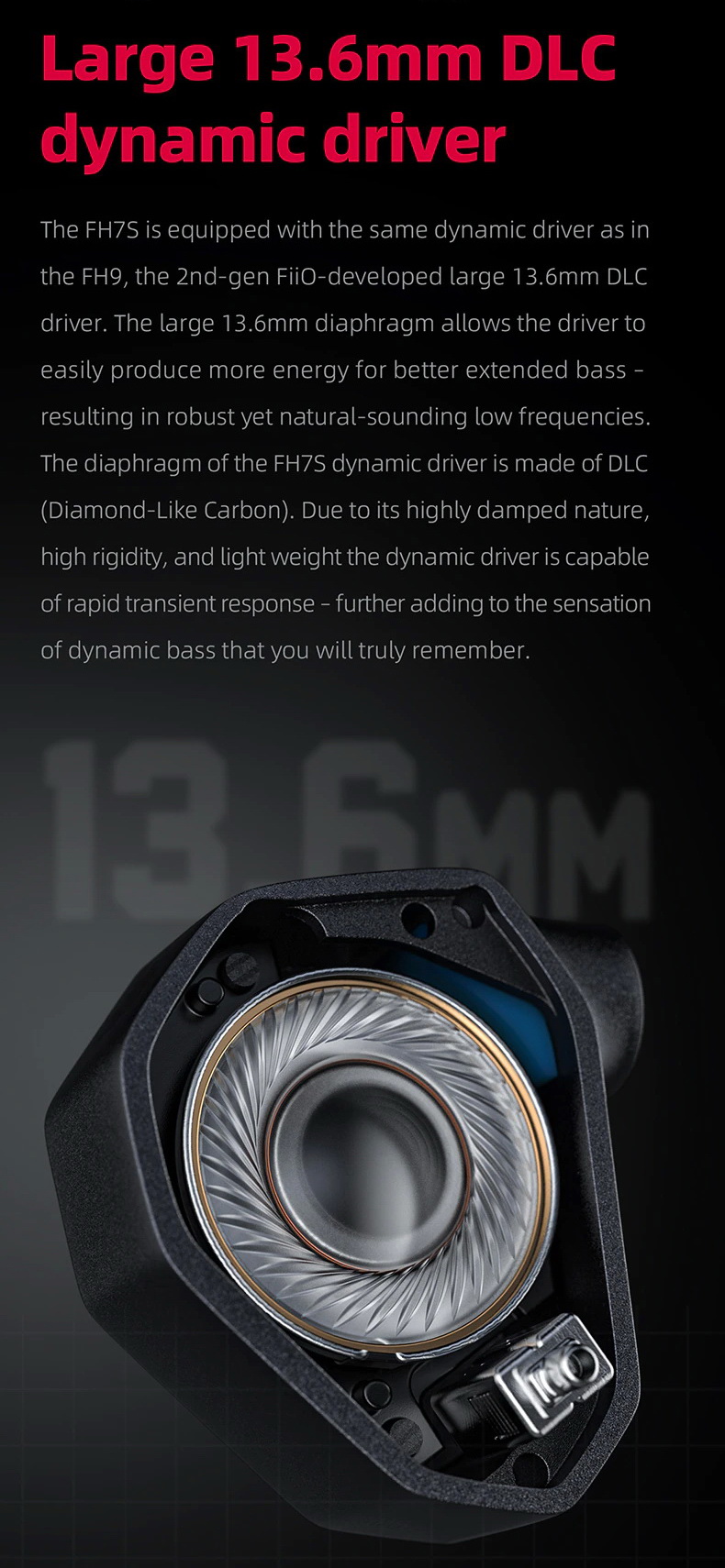 FiiO FH7S หูฟังแบบ 4BA Knowles และ 1Dynamic ขนาด13.6mm รองรับ Hires ประกันศูนย์ไทย