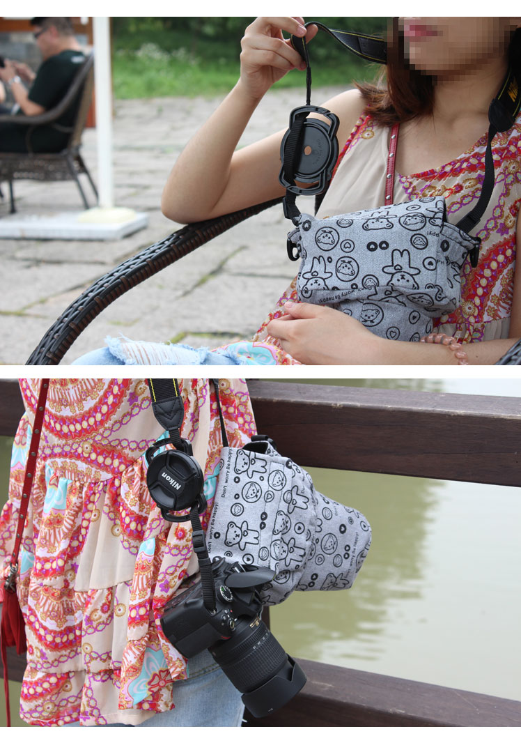 ที่เก็บฝาเลนส์ Camera Buckle Lens Cap Holder Keeper