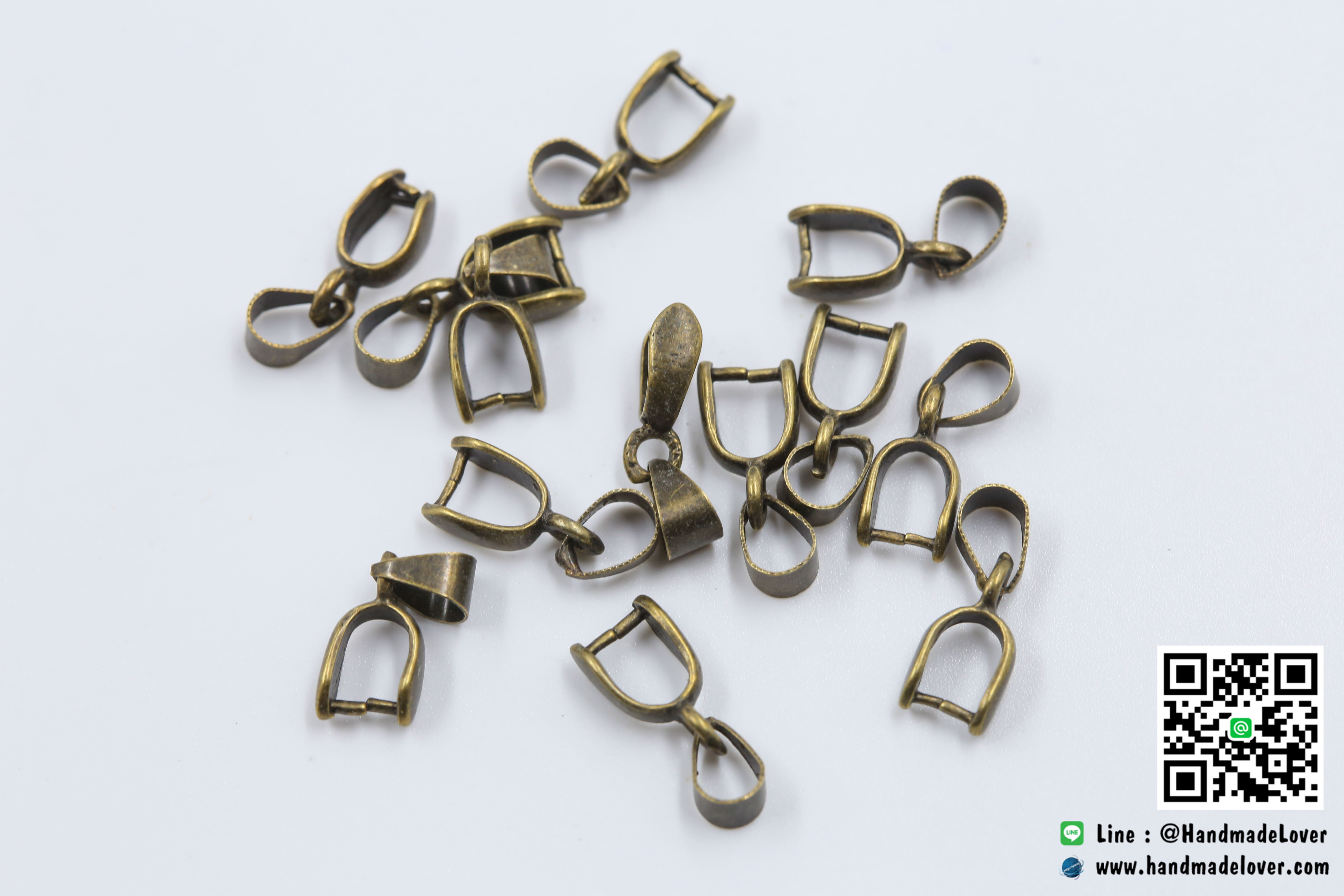 ตัวหนีบจี้ ตัวงับจี้ สีทองรมดำ [แพ็ค 5 ชิ้น]