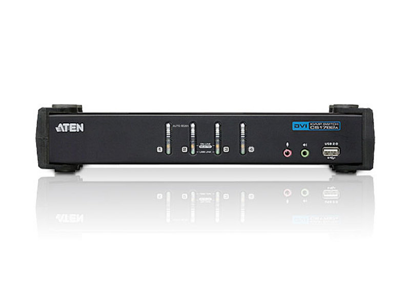 ATEN CS1764A USB 2.0 DVI KVM 4 Port Switch