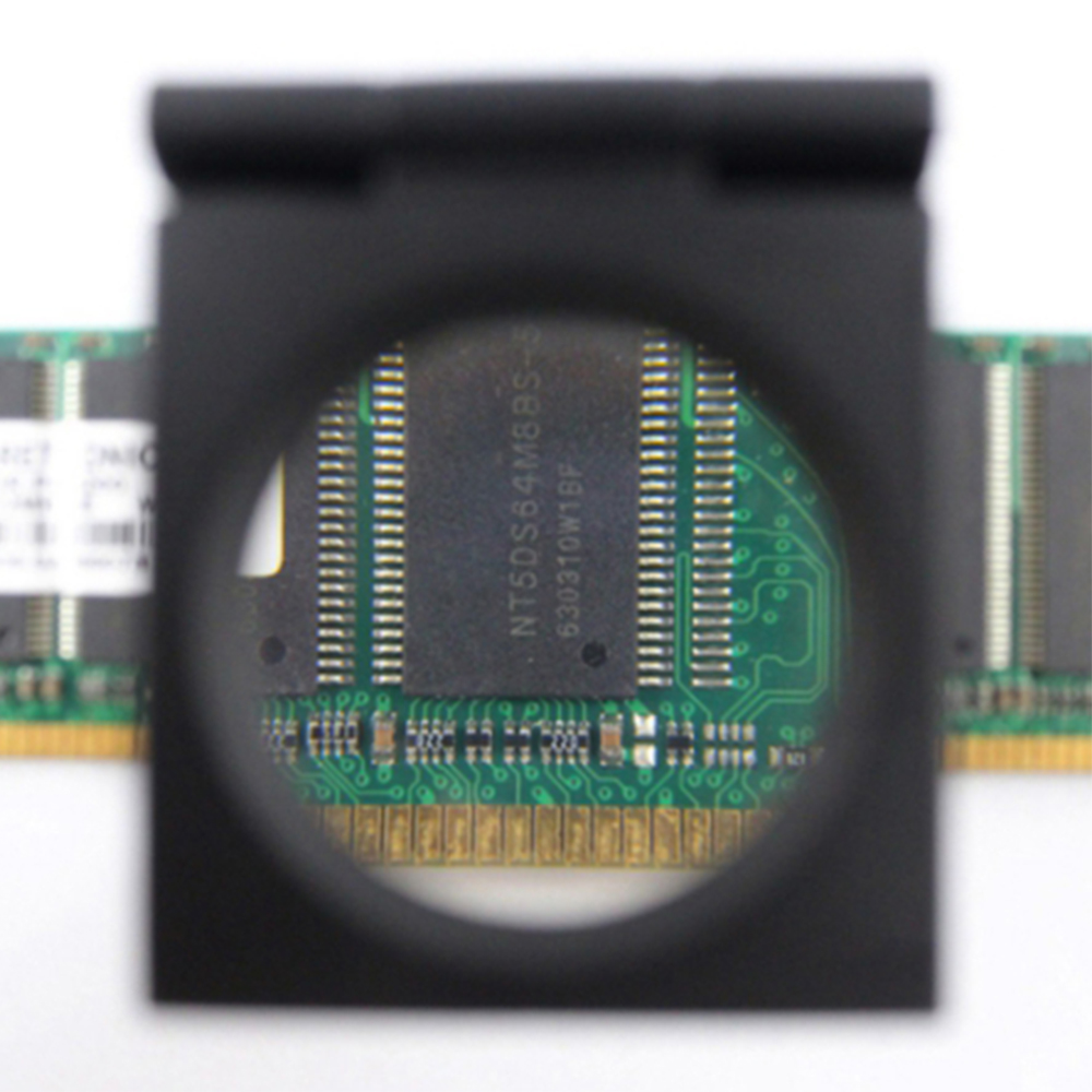 แว่นขยายจิ๋วแบบตั้งโต๊ะ 10X พับได้ พร้อมไฟ LED