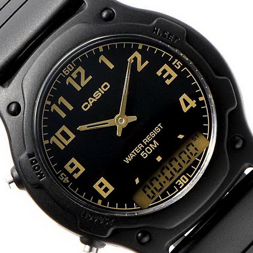 นาฬิกา คาสิโอ Casio STANDARD ANALOG-DIGITAL รุ่น AW-49H-1B