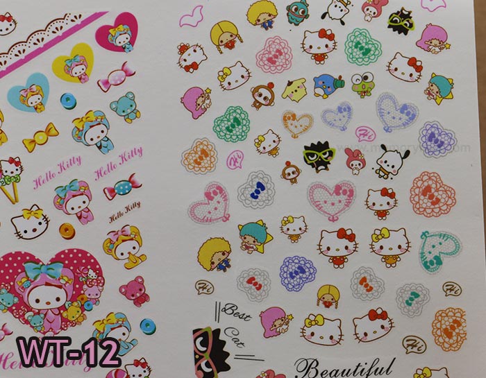 สติ๊กเกอร์ติดเล็บ ลอกลายน้ำ