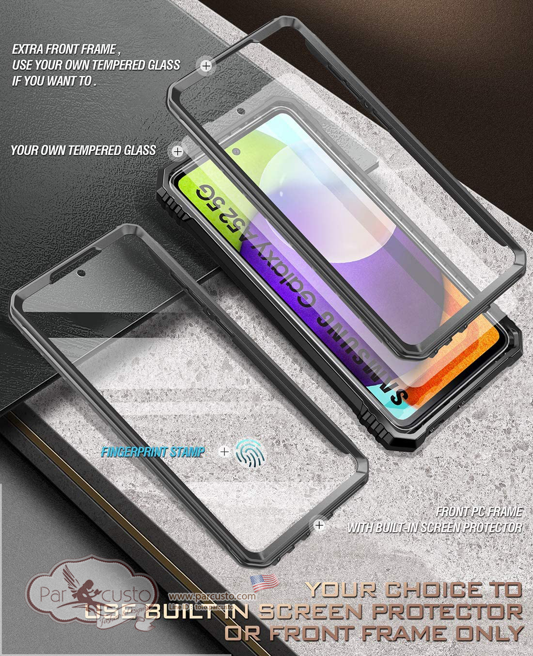 เคสกันกระแทก Samsung Galaxy A52 4G & 5G [Revolution Series] จาก Poetic [Pre-order USA]