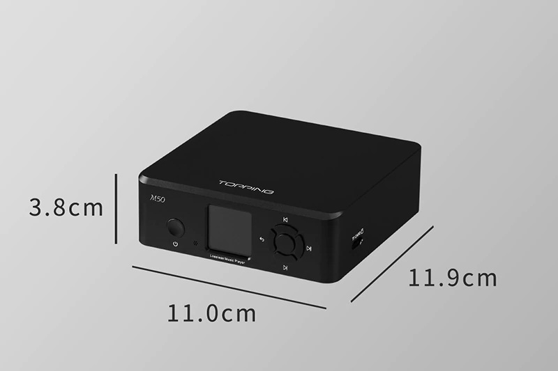 Topping M50 เครื่องเล่นเพลงเครือข่ายแบบตั้งโต๊ะ รองรับ DLNA, Airplay ประกันศูนย์ไทย