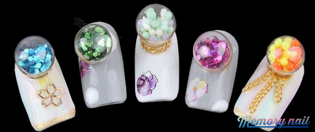 โดมลูกแก้ว,ลูกแก้วติดเล็บ,ลูกแก้วแต่งเล็บ,ลูกแก้วเจล,Crystal ball,Crystal ball nail,Crystal Ball gel,glas Crystal Ball