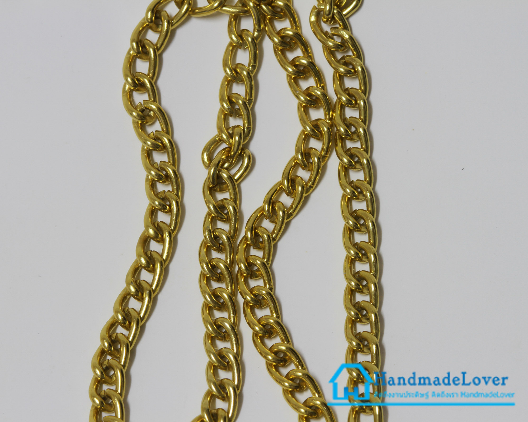 โซ่อะลูมิเนียม สีทอง ขนาด 4*6 mm.