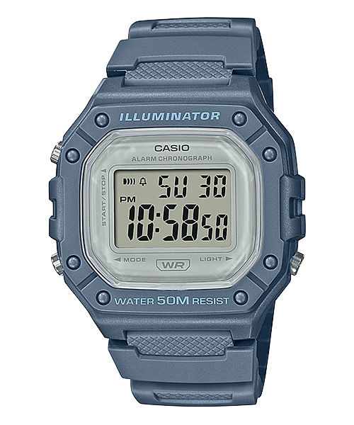 นาฬิกา Casio STANDARD DIGITAL รุ่น W-218HC-2AV ของแท้ รับประกัน1ปี