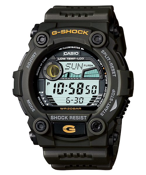 นาฬิกา คาสิโอ Casio G-Shock Standard digital รุ่น G-7900-3 " G-Rescue Green"
