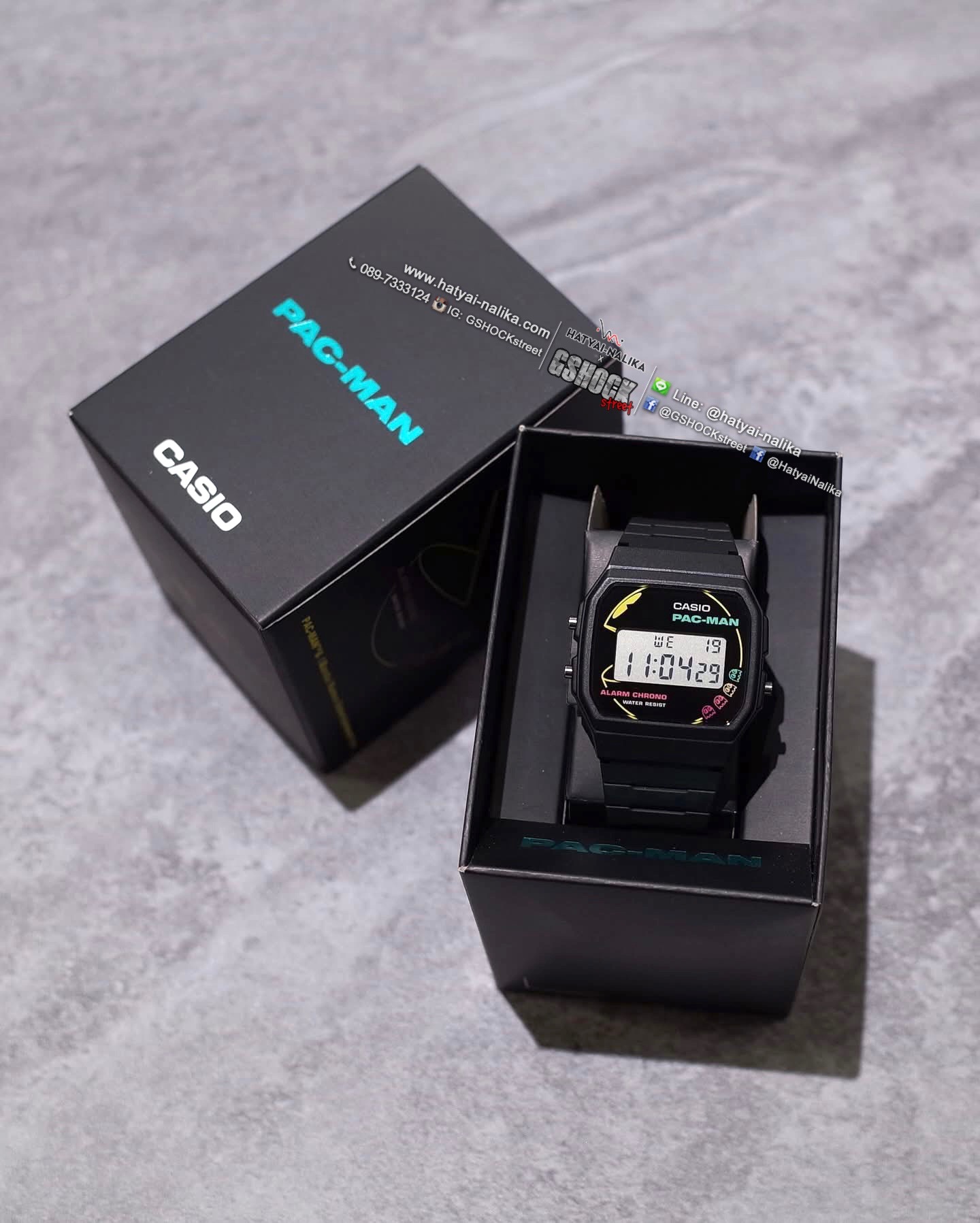 นาฬิกา คาสิโอ CASIO x PAC-MAN Limited Collaboration models รุ่น F-91WPC-1A ของแท้ รับประกัน1ปี
