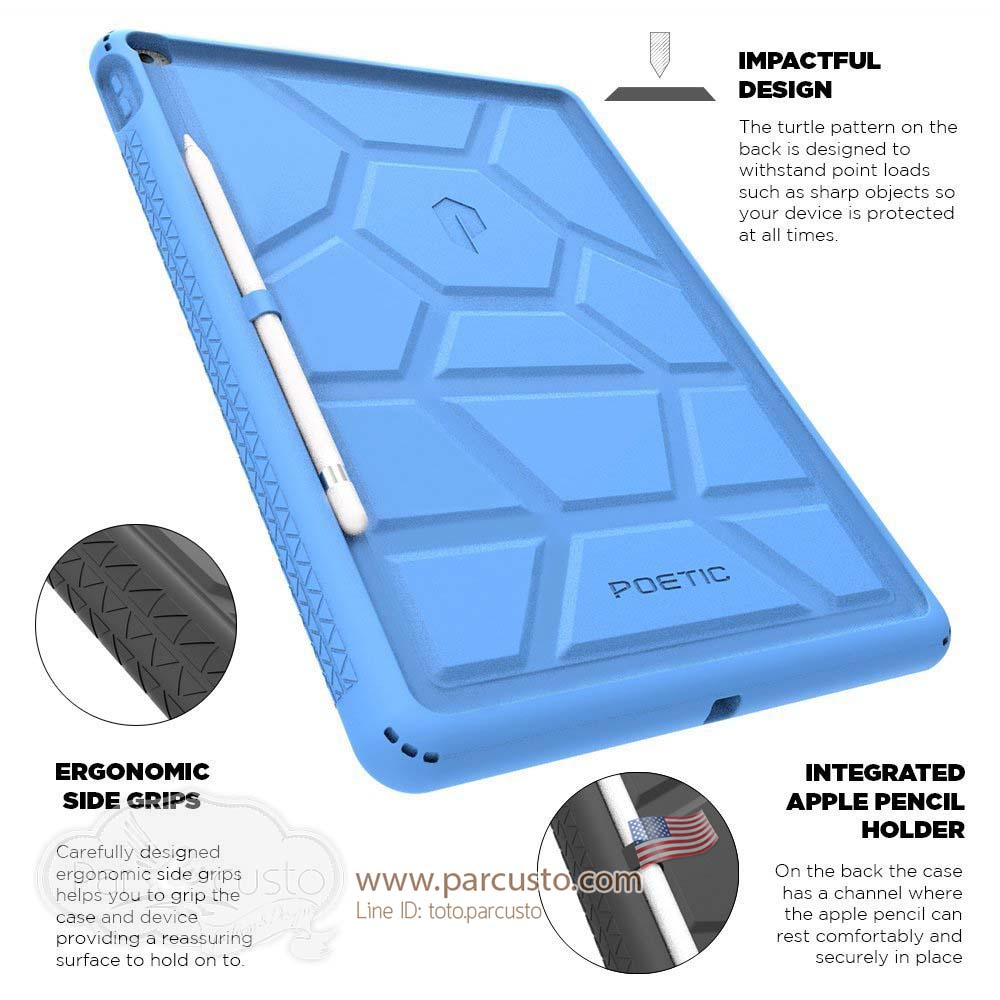 เคสกันกระแทก Apple iPad Pro [Turtle Skin Series] จาก Poetic [Pre-order USA]