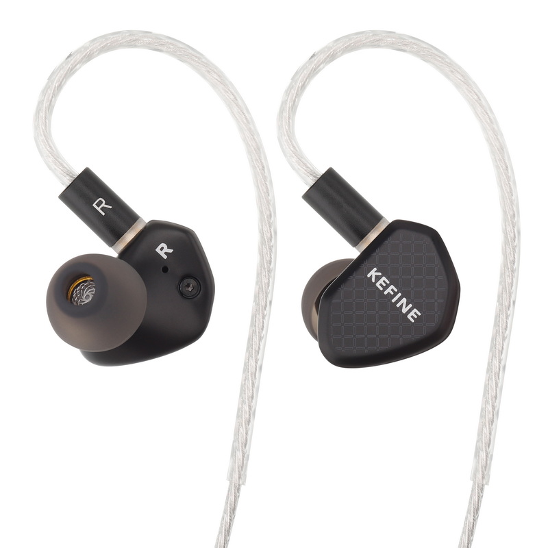 KEFINE Klean หูฟัง IEMs ไดรเวอร์ Dynamic สายชุบเงิน เปลี่ยนท่อนำเสียงได้ ประกันศูนย์ไทย