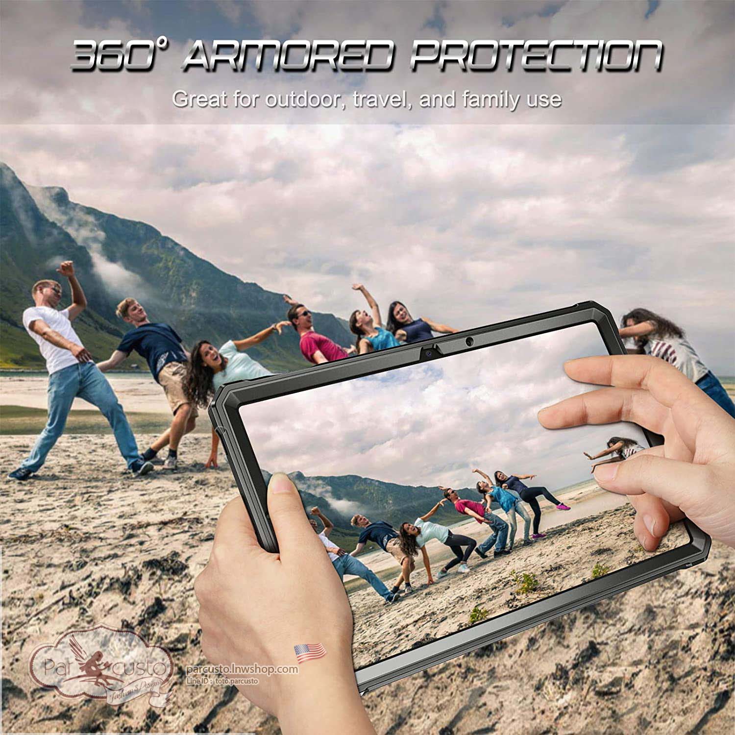 เคสกันกระแทก Samsung Galaxy Tab S8 / Tab S7 11นิ้ว [Tuatara] จาก Fintie[Pre-order USA]