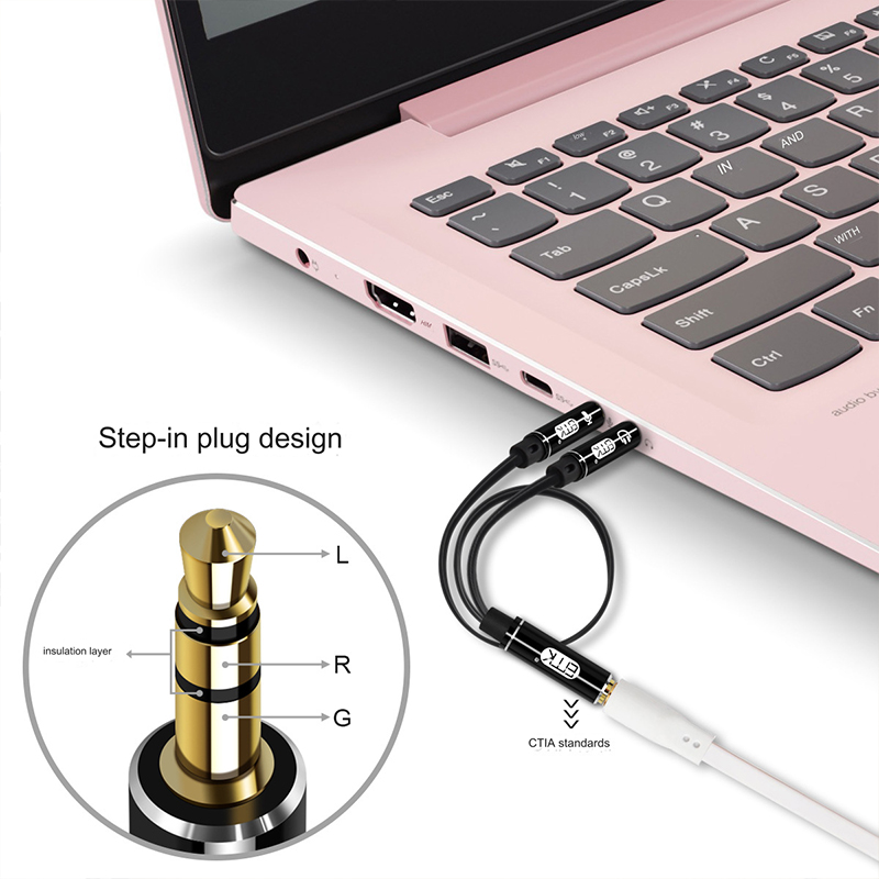 ERTK HeadphoneRecorder สายแปลงหูฟังแบบไมค์สำหรับมือถือ ให้รองรับ PC / Notebook / คาราโอเกะ ประกันศูนย์ไทย