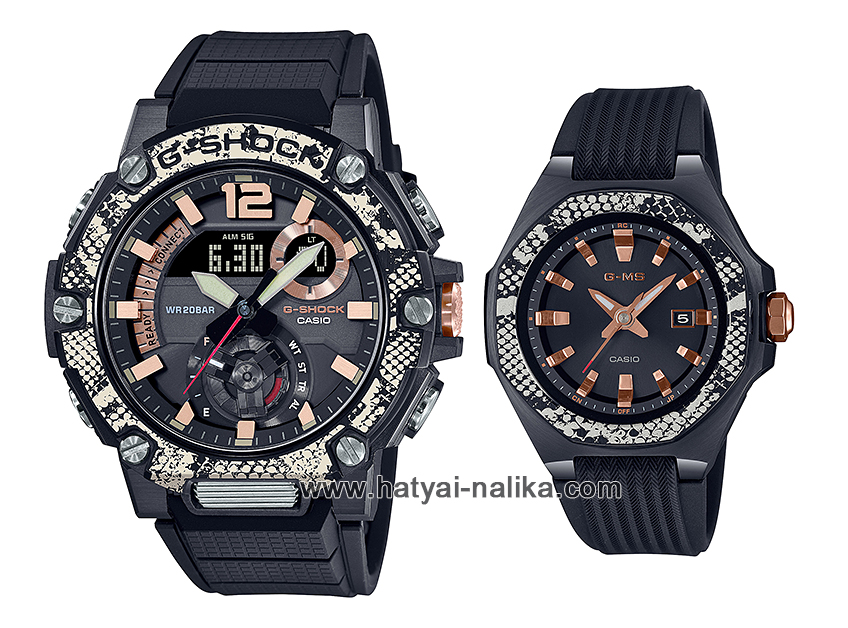 นาฬิกา คาสิโอ Casio G-Shock x Baby-G SETคู่รัก Limited WILDLIFE PROMISING 2020 African Rock Phyton รุ่น GST-B300WLP-1A x MSG-W350WLP-1A ของแท้ รับประกัน 1 ปี