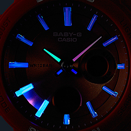 นาฬิกา Casio Baby-G Neon Illuminator Special model BGA-255 Wonderer series รุ่น BGA-255-4A ของแท้ รับประกัน1ปี