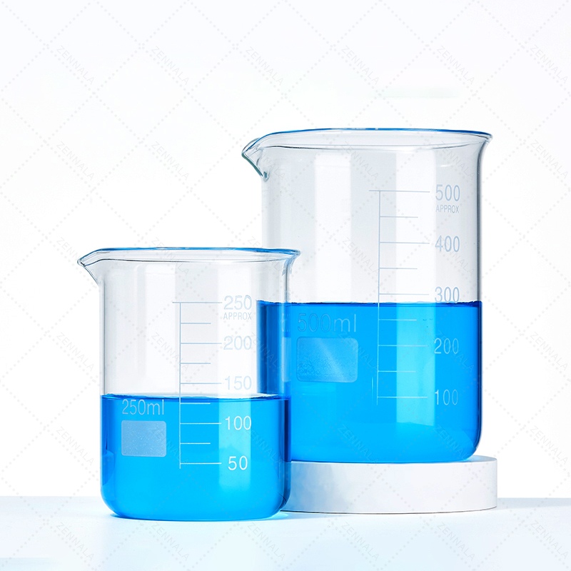 บีกเกอร์แก้ว Glass Beaker มีให้เลือก 8 ขนาด