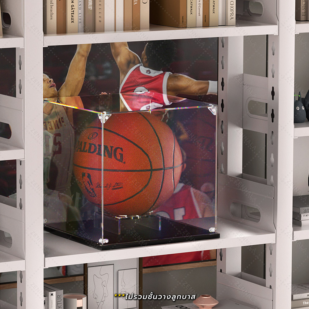 กล่องโชว์โมเดล อะคริลิคใส ฐานสีดำ แบบฝาครอบ มีให้เลือก 10 ขนาด