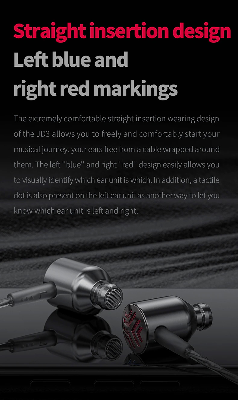 FiiO JD3 หูฟัง 1 ไดรเวอร์ Dynamic พร้อมไมค์ บอดี้แสตนเลส