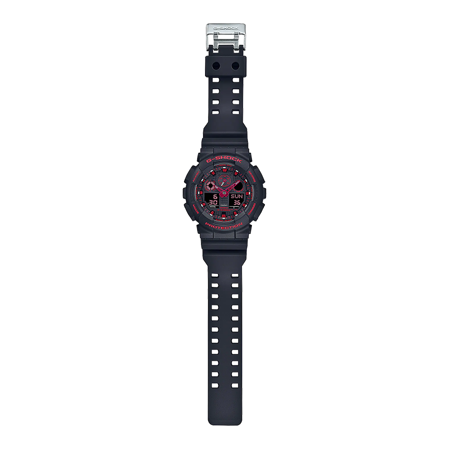 นาฬิกา Casio G-Shock Special color Burning Red series รุ่น GA-100BNR-1A ของแท้ รับประกัน1ปี