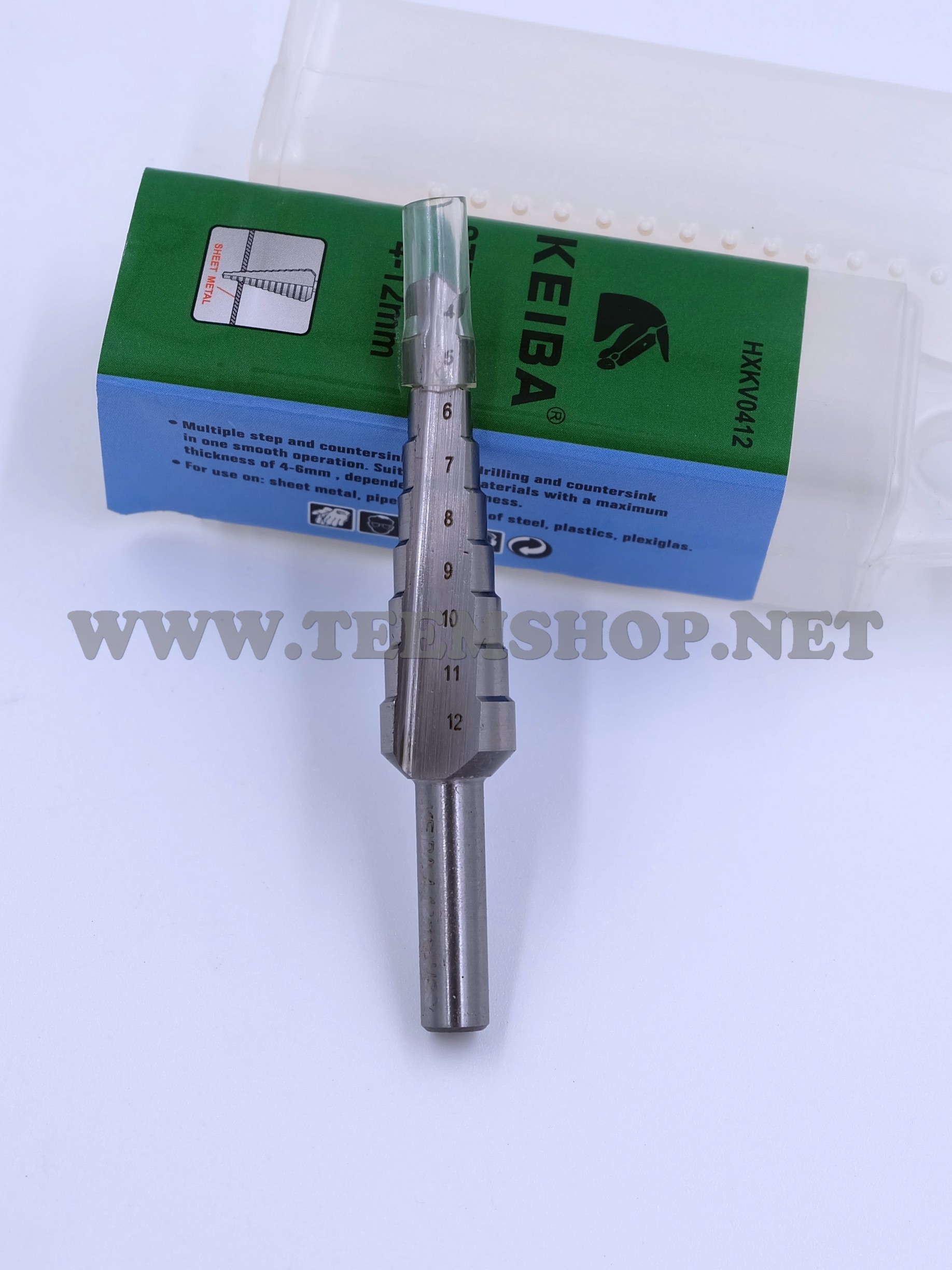 KEIBA ดอกสว่านขั้นบันได HSS M2 9ขั้น 4-12มม.(HXKV0412)