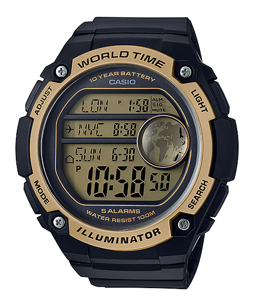 นาฬิกา คาสิโอ Casio แบตเตอรี่ 10 ปี รุ่น AE-3000W-9AV ของแท้ รับประกัน 1 ปี