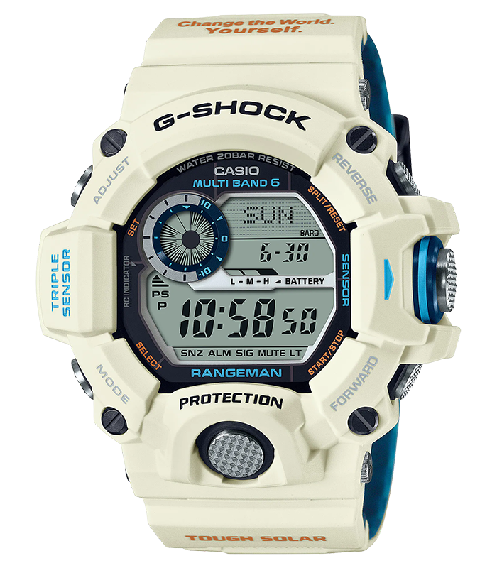 นาฬิกา Casio G-SHOCK RANGEMAN Love The Sea and The Earth 2022 Limited รุ่น GW-9408KJ-7JR "หมีขาว" ของแท้ รับประกัน1ปี