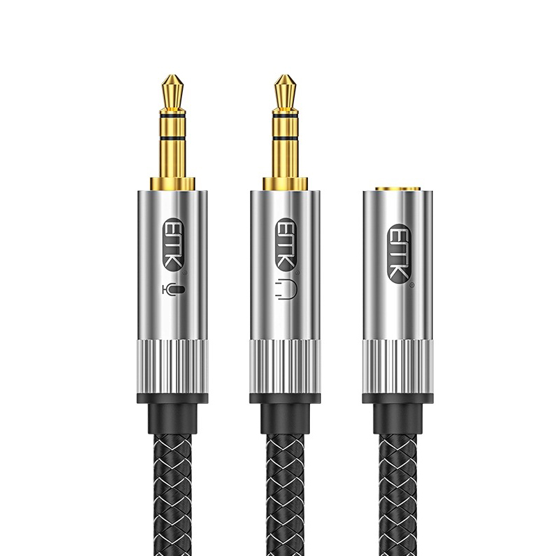 ERTK Gaming Headphone Adapter แจ็คแปลงหูฟังมีไมค์ให้รองรับ PC, Notebook แบบ 2 ช่อง ประกันศูนย์ไทย