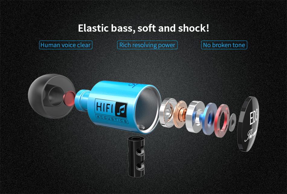 ขาย KZ ED3M หูฟังระดับ HIFI เสียงดี ซาวสเตจกว้าง สีสวยมาก มี 2 สี