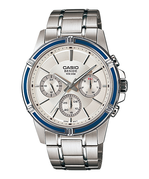 นาฬิกา คาสิโอ Casio BESIDE MULTI-HAND รุ่น BEM-311D-7AV ของแท้ รับประกัน 1 ปี
