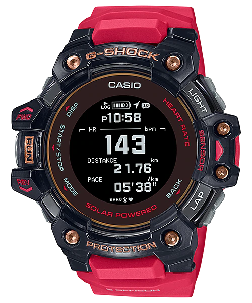 นาฬิกา Casio G-Shock G-SQUAD Heart rate monitor & GPS GBD-H1000 series รุ่น GBD-H1000-4A1 ของแท้ รับประกัน1ปี