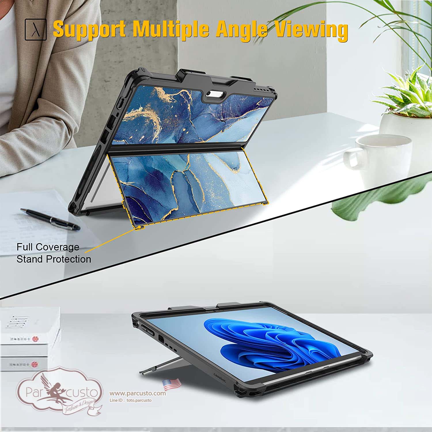 เคสกันกระแทก Microsoft Surface Pro 8 (2021) 13 Inch จาก Fintie [Pre-order USA]